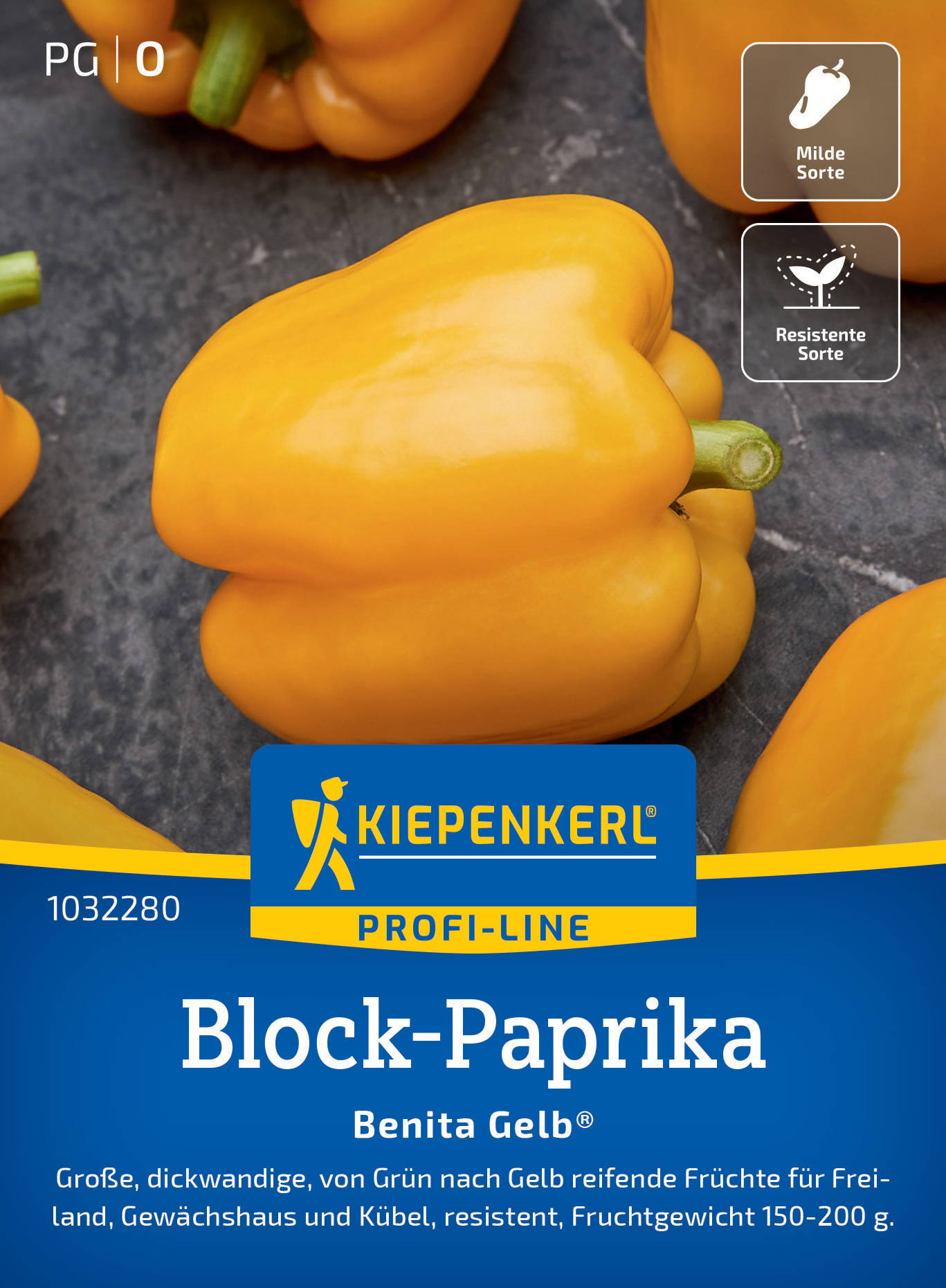 Block-Paprikasamen Benita Gelb®, F1 