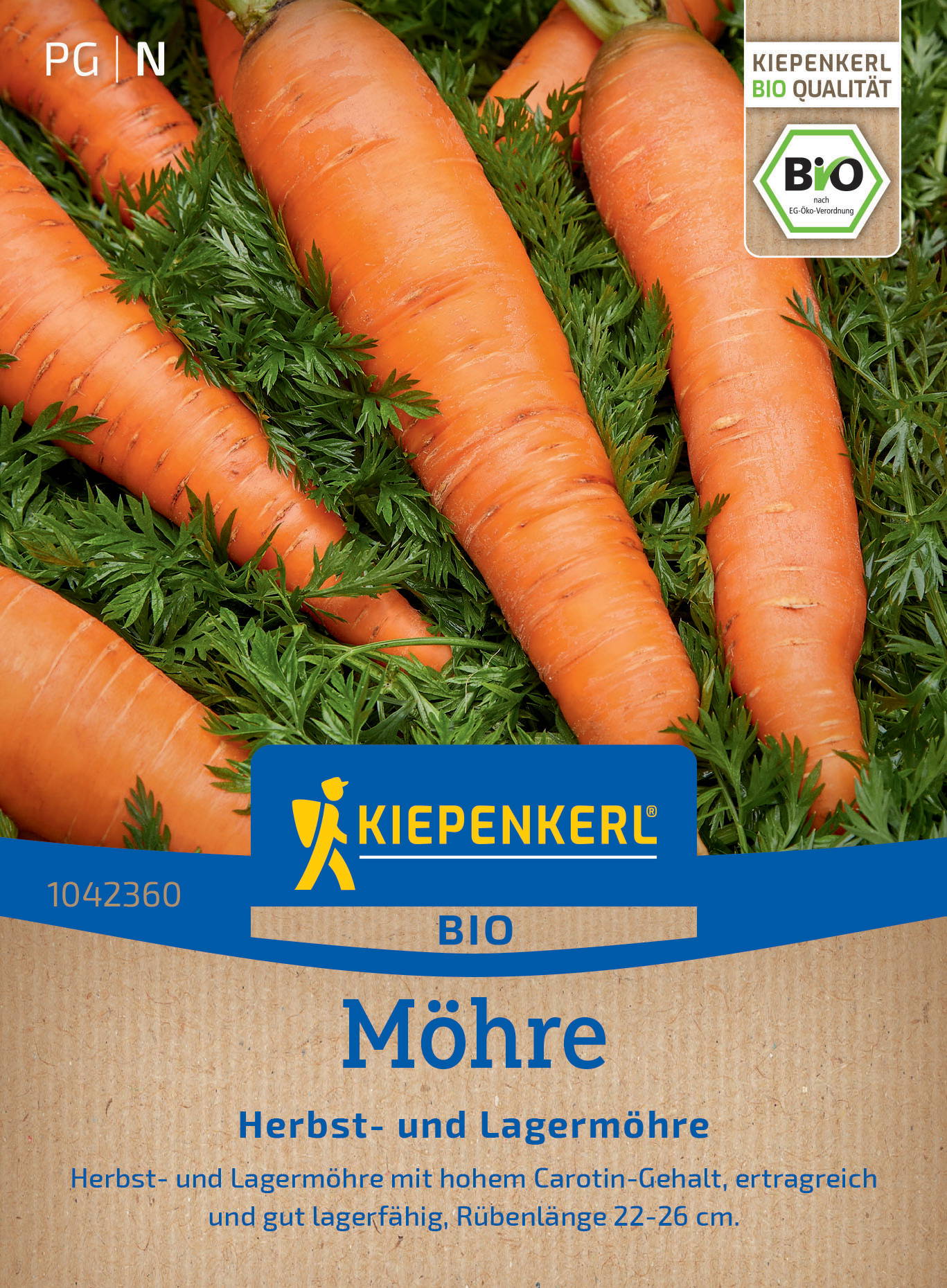 BIO Möhrensamen Herbst- und Lagermöhre