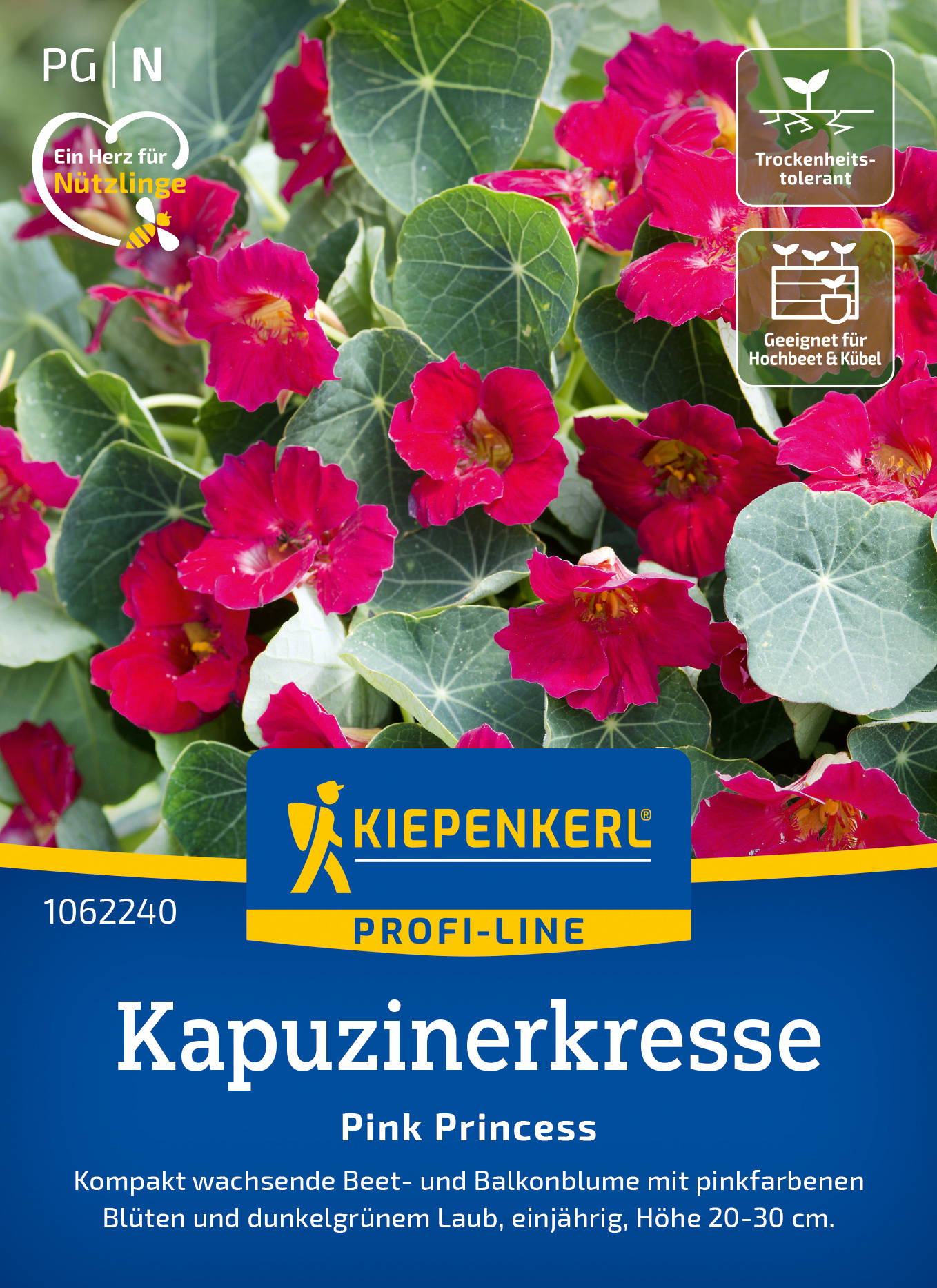Kapuzinerkressesamen Pink Princess