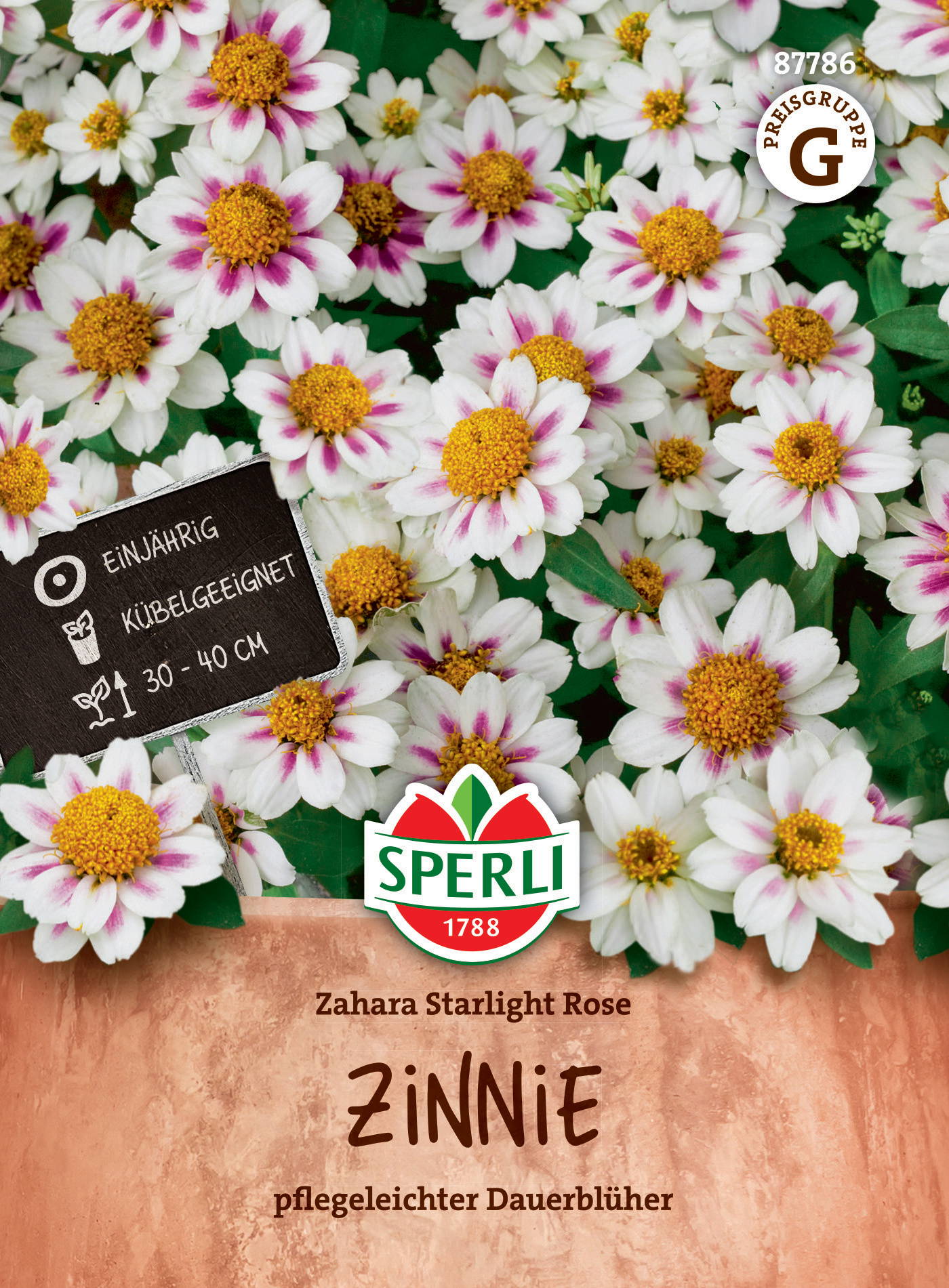 Zinniensamen Zahara Starlight Rose
