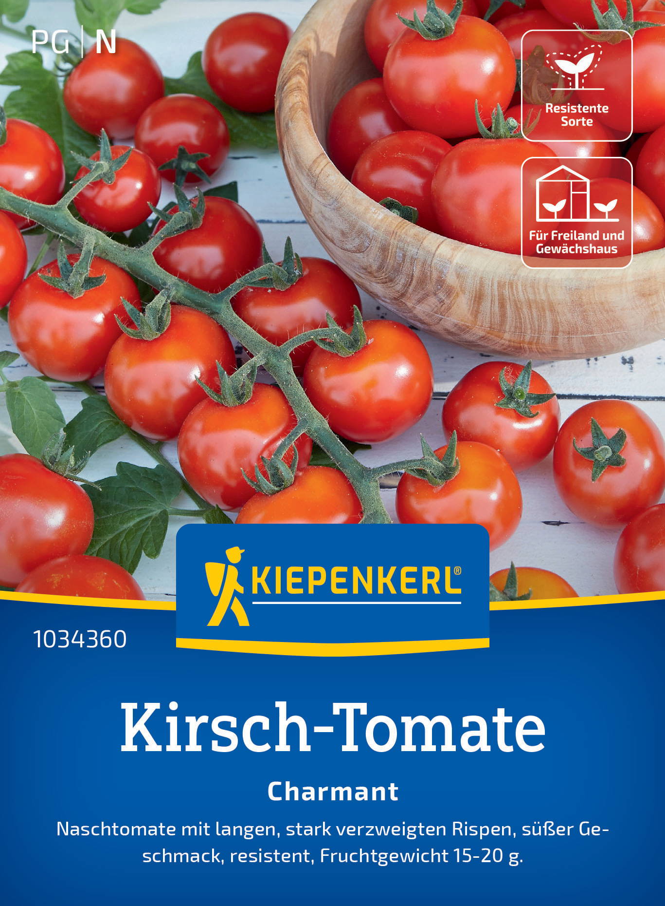 Kirsch-Tomatensamen Charmant, F1