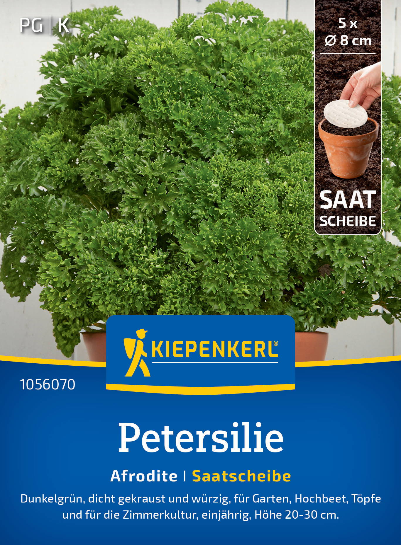 Petersiliensamen Afrodite, Saatscheibe