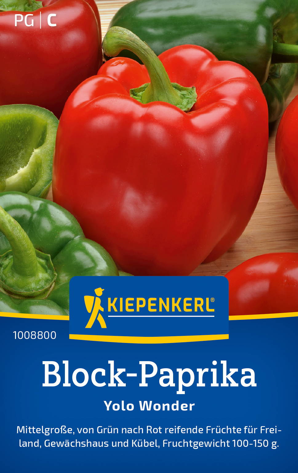 Block-Paprikasamen Yolo Wonder
