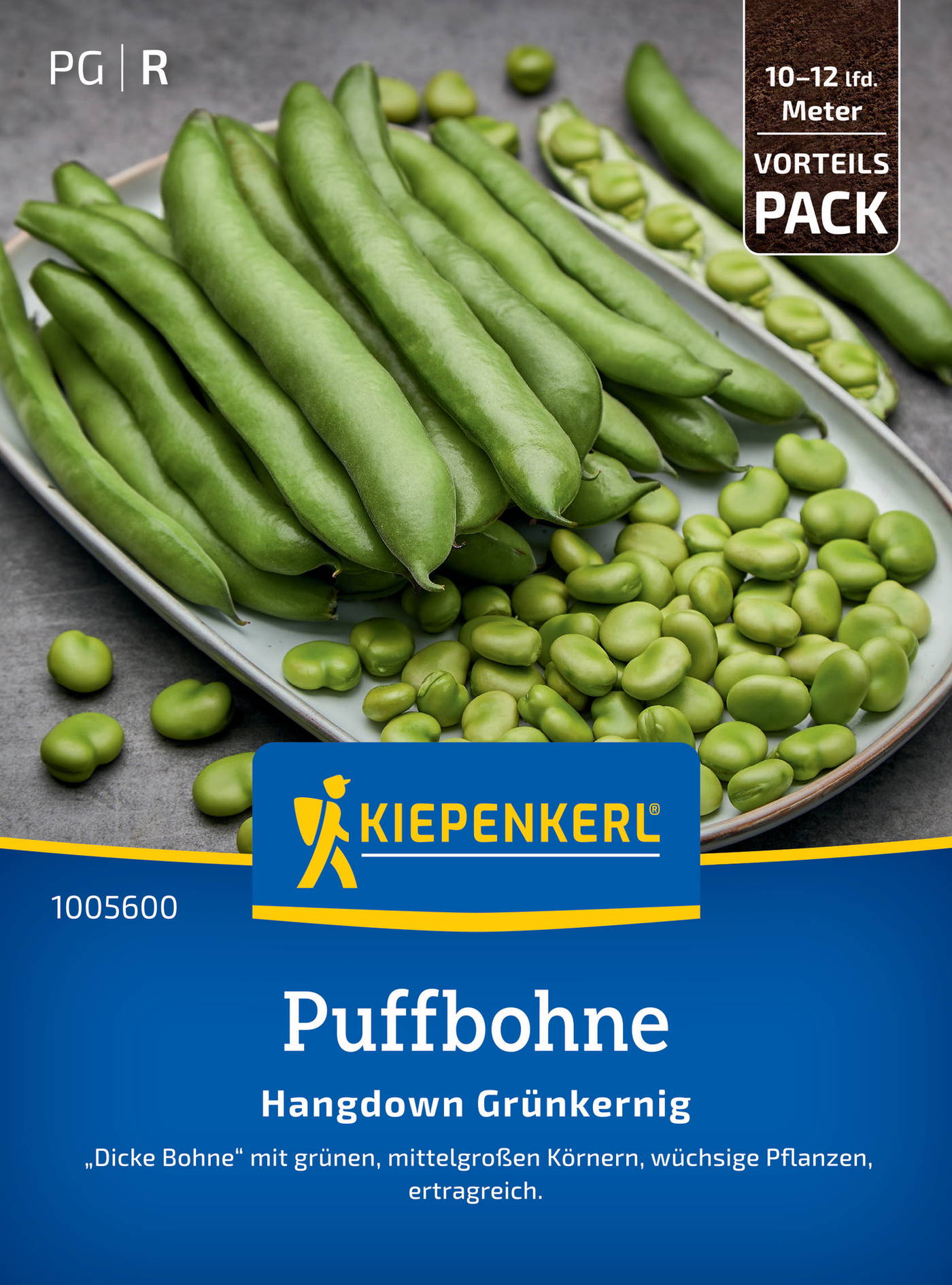 Puffbohnensamen Hangdown Grünkernig, Vorteilspackung