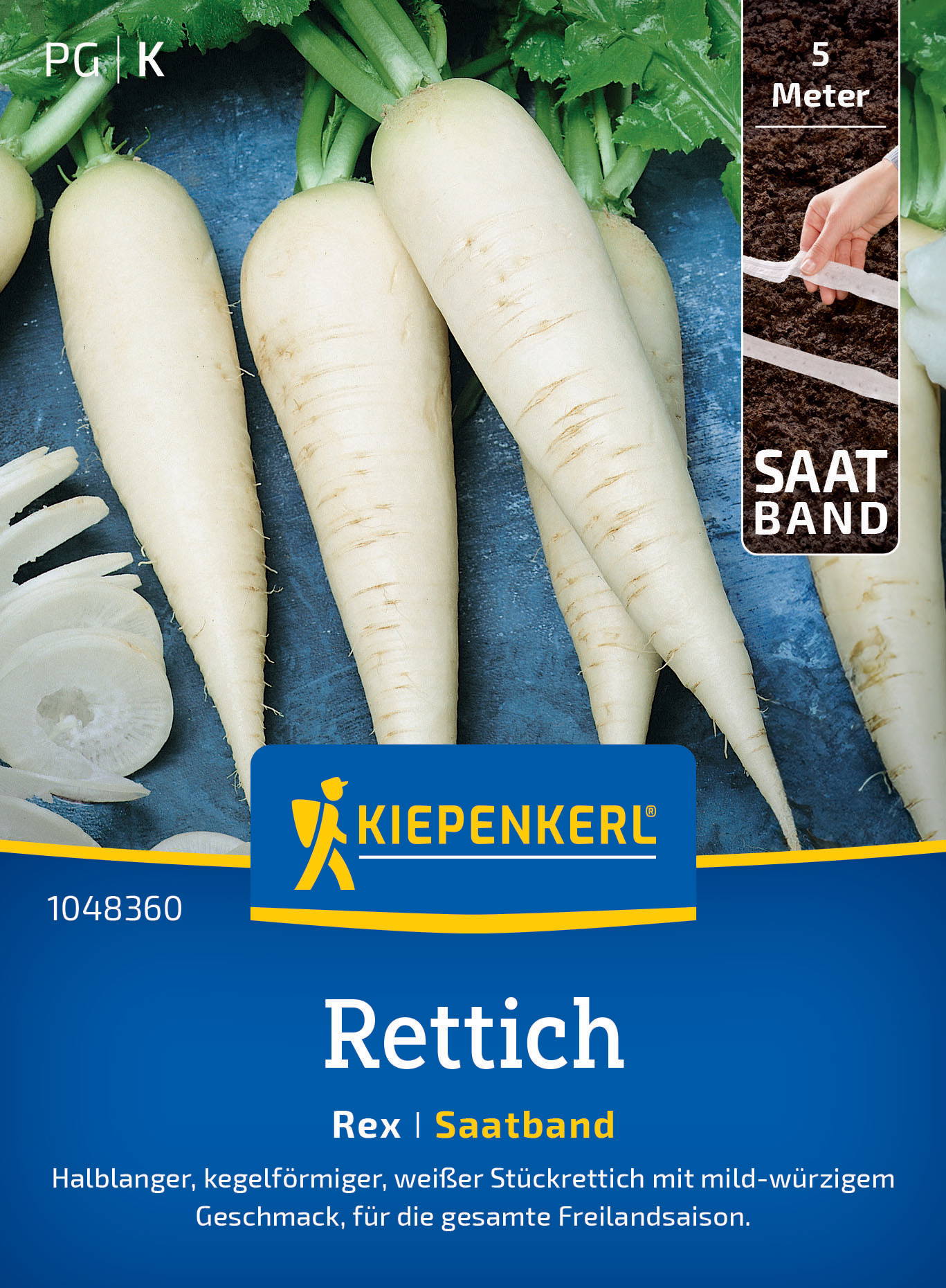 Rettichsamen Rex, Saatband