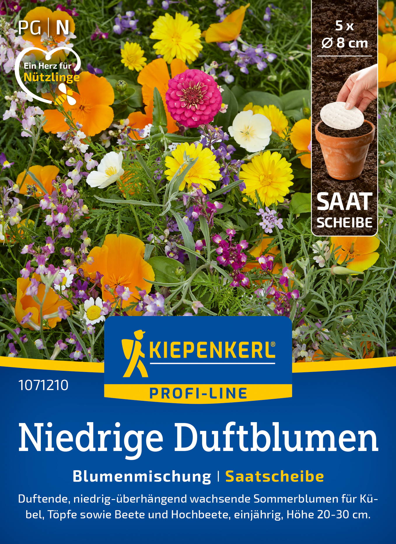 Blumensamen-Mischung Niedrige Duftblumen, Saatscheibe