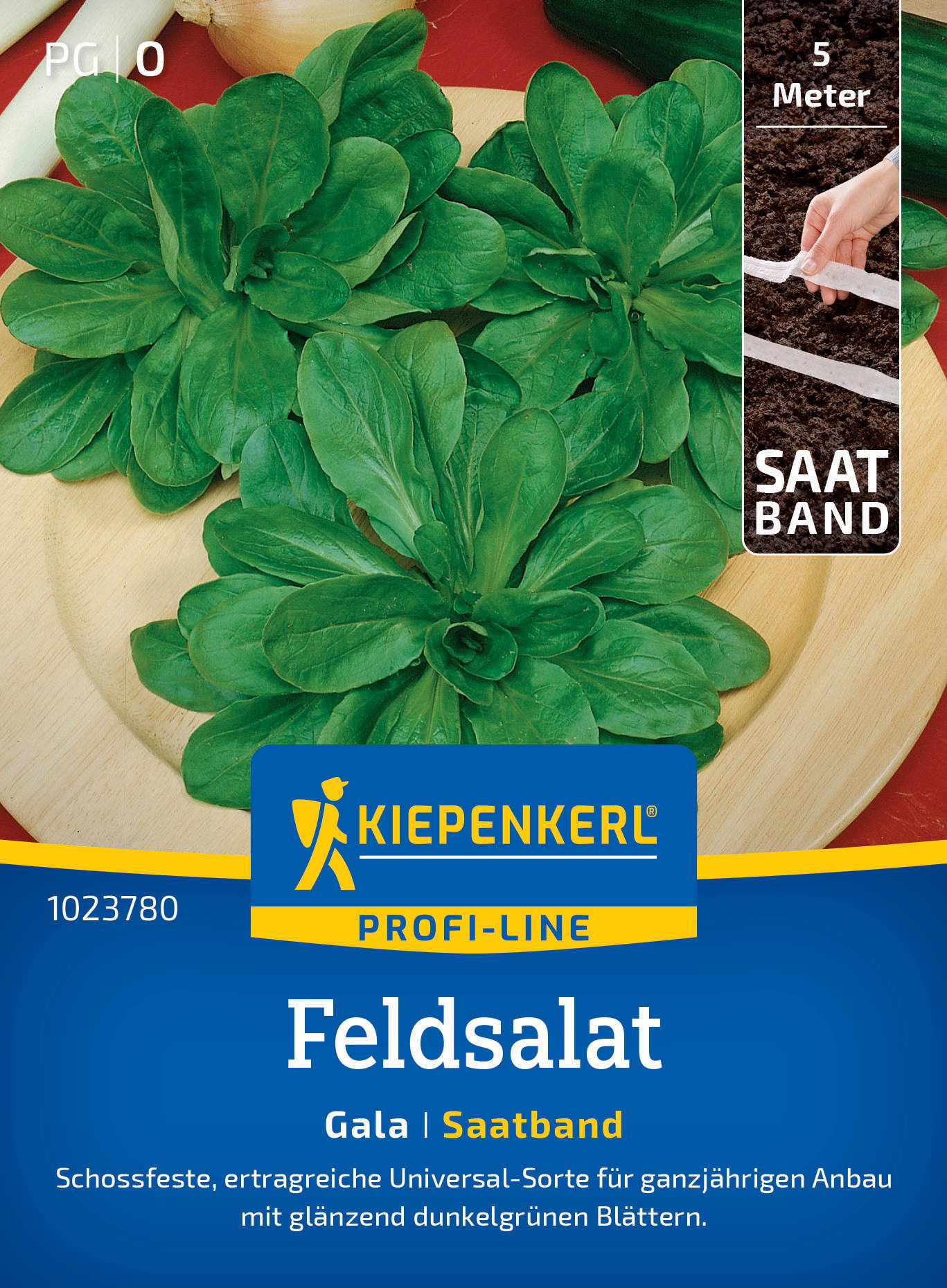 Feldsalatsamen Gala, Saatband