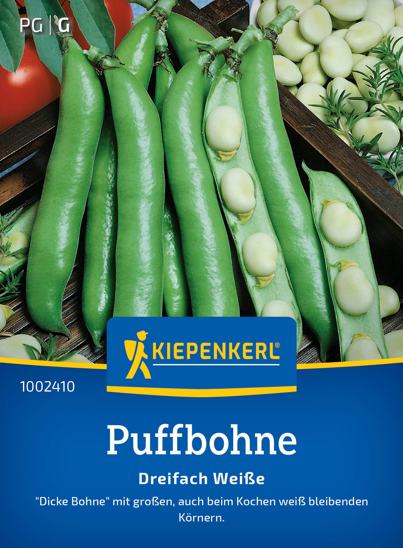 Puffbohnensamen Dreifach Weiße