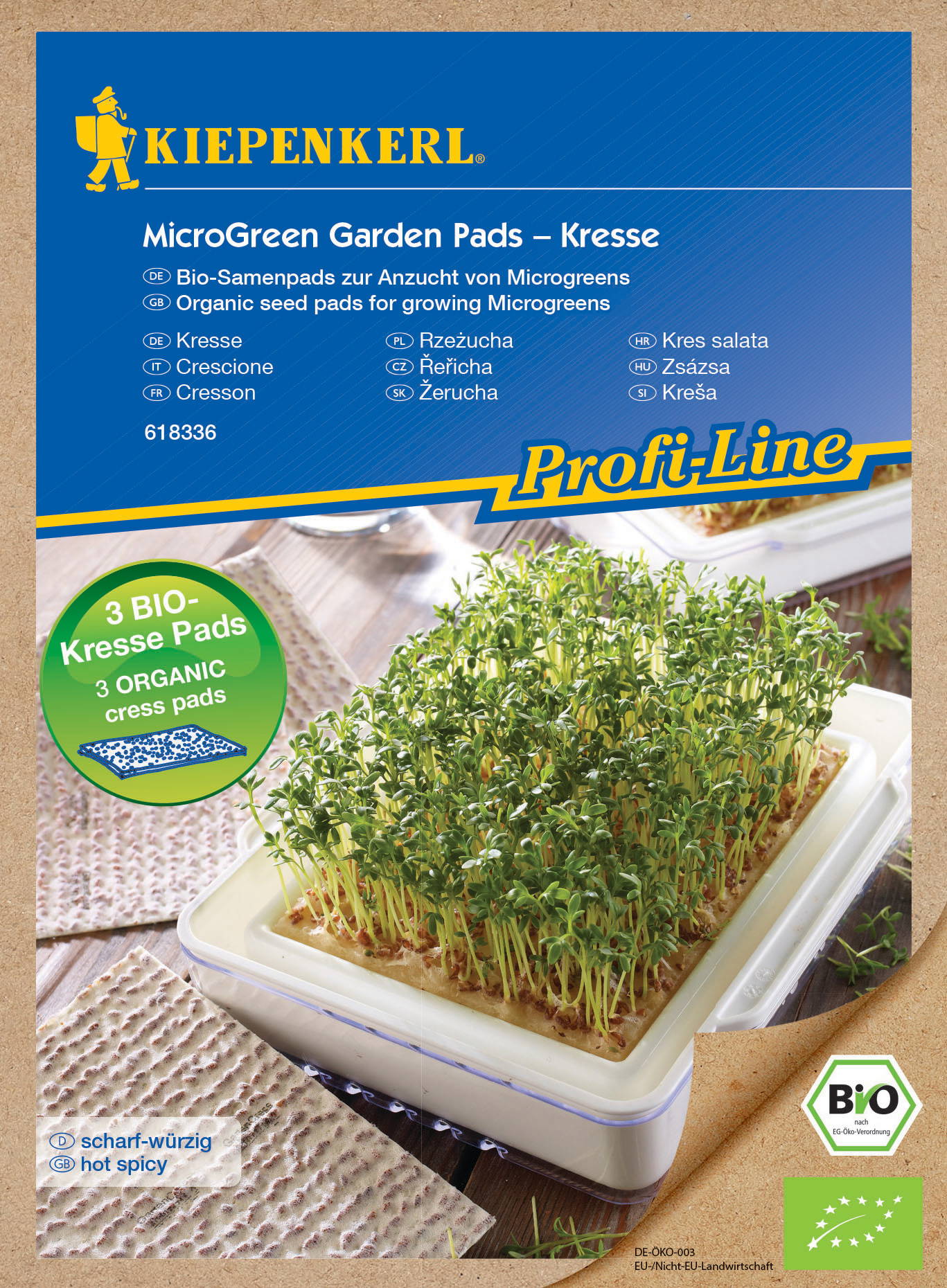 BIO Microgreen Pads Kressesamen, Nachfüllpad