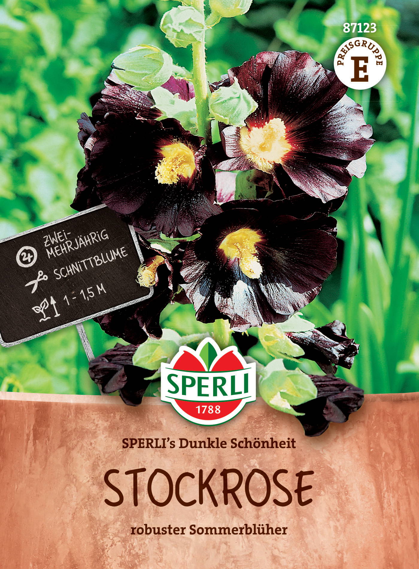 Stockrosensamen SPERLI's Dunkle Schönheit