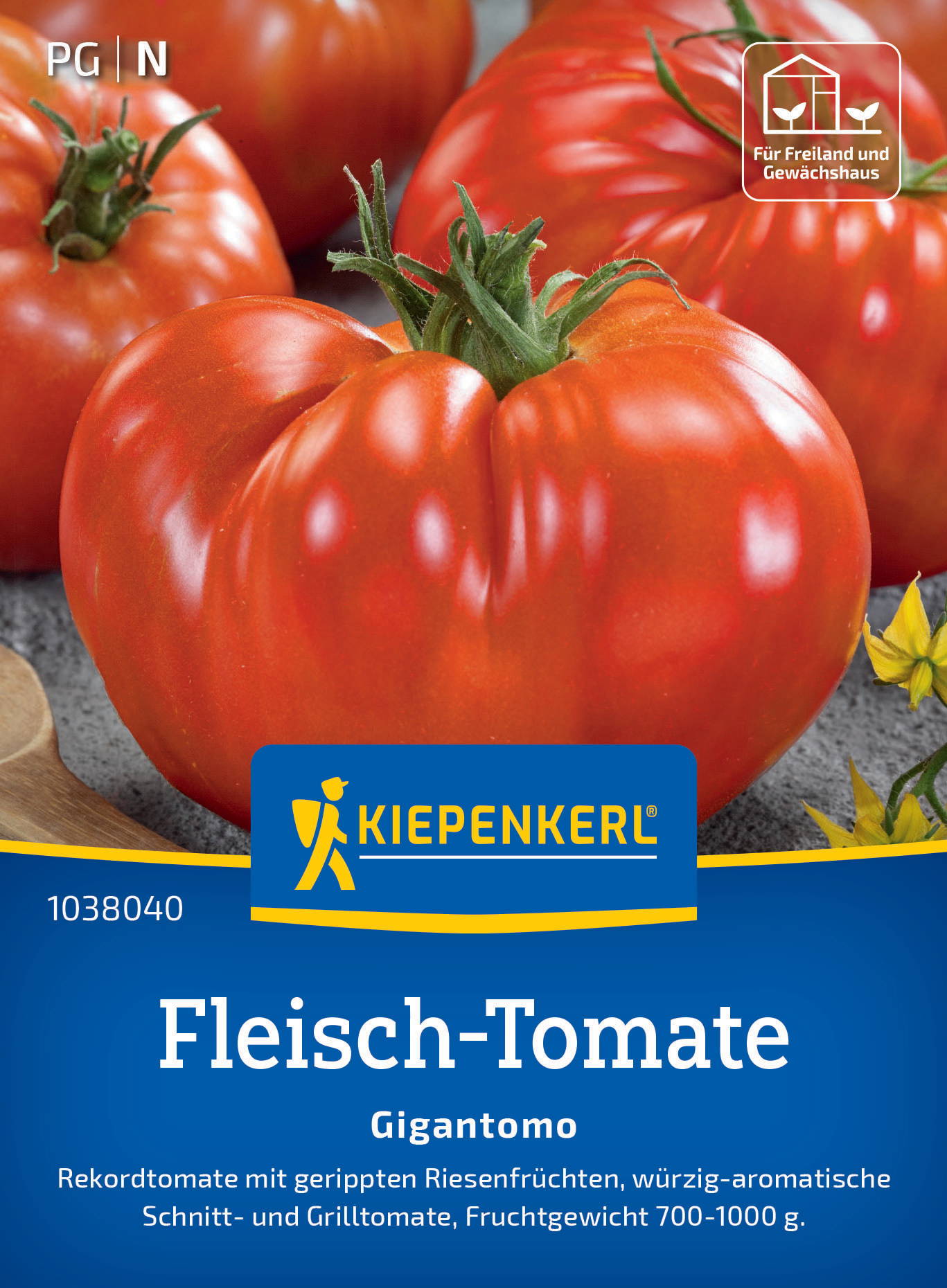 Haufen roter Fleischtomaten mit grünen Stielen auf grauem Untergrund.