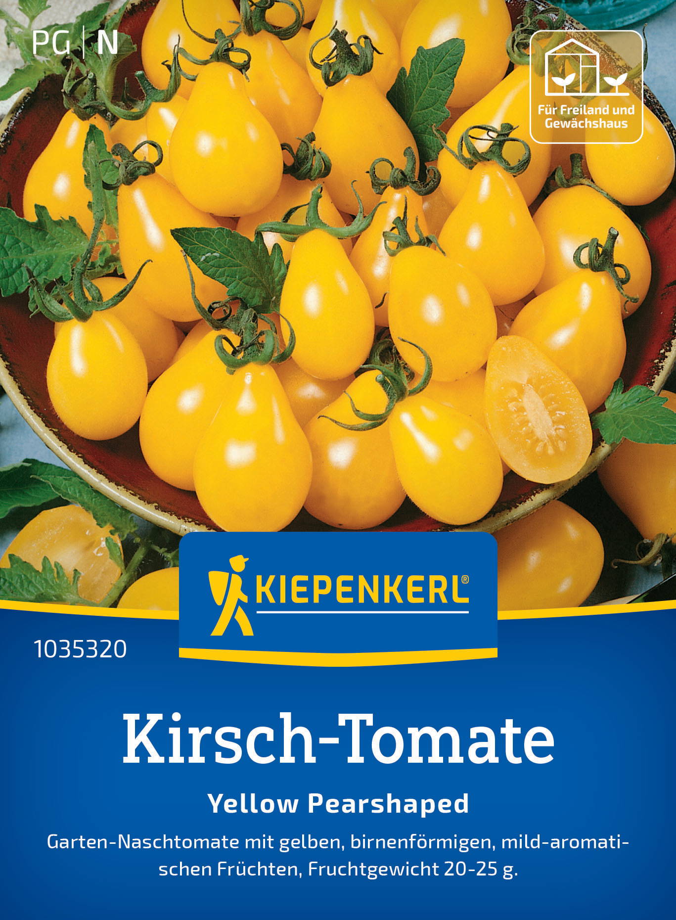 Kirsch-Tomatensamen Yellow Pearshaped