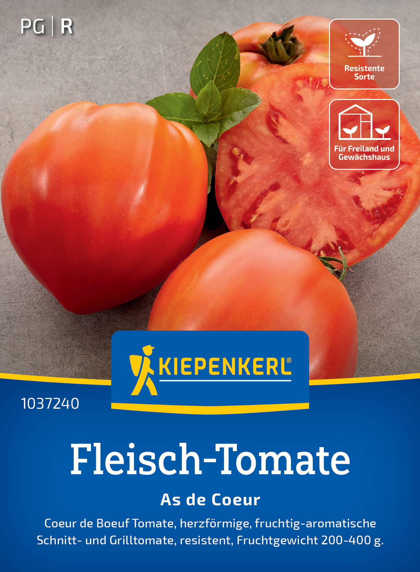 Fleisch-Tomatensamen As de Coeur