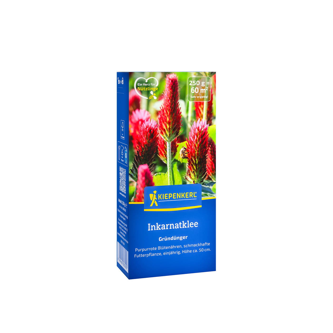 Blumenpaket mit red-rosa Blüten und grünen Blättern, Marke Kiepenkerl, Inkarnatlee.