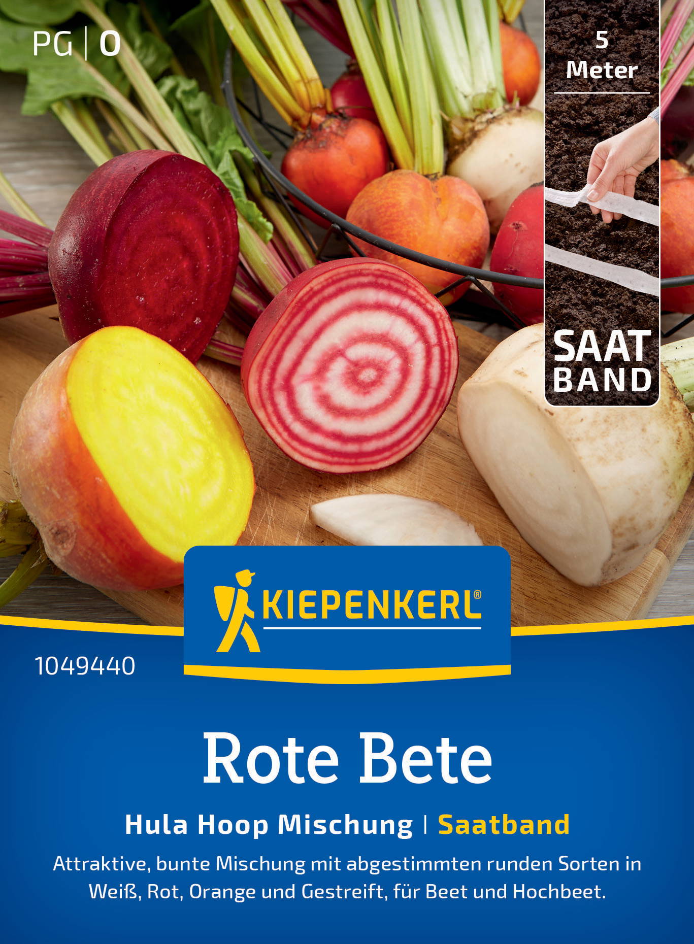 Rote Betesamen Hula Hoop Mischung, Saatband