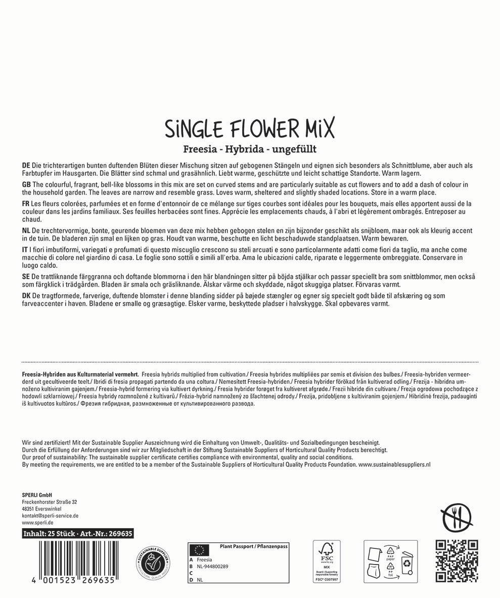 Text auf der Verpackung mit Produktbeschreibung, Anwendungsinformationen und Zertifizierungen.