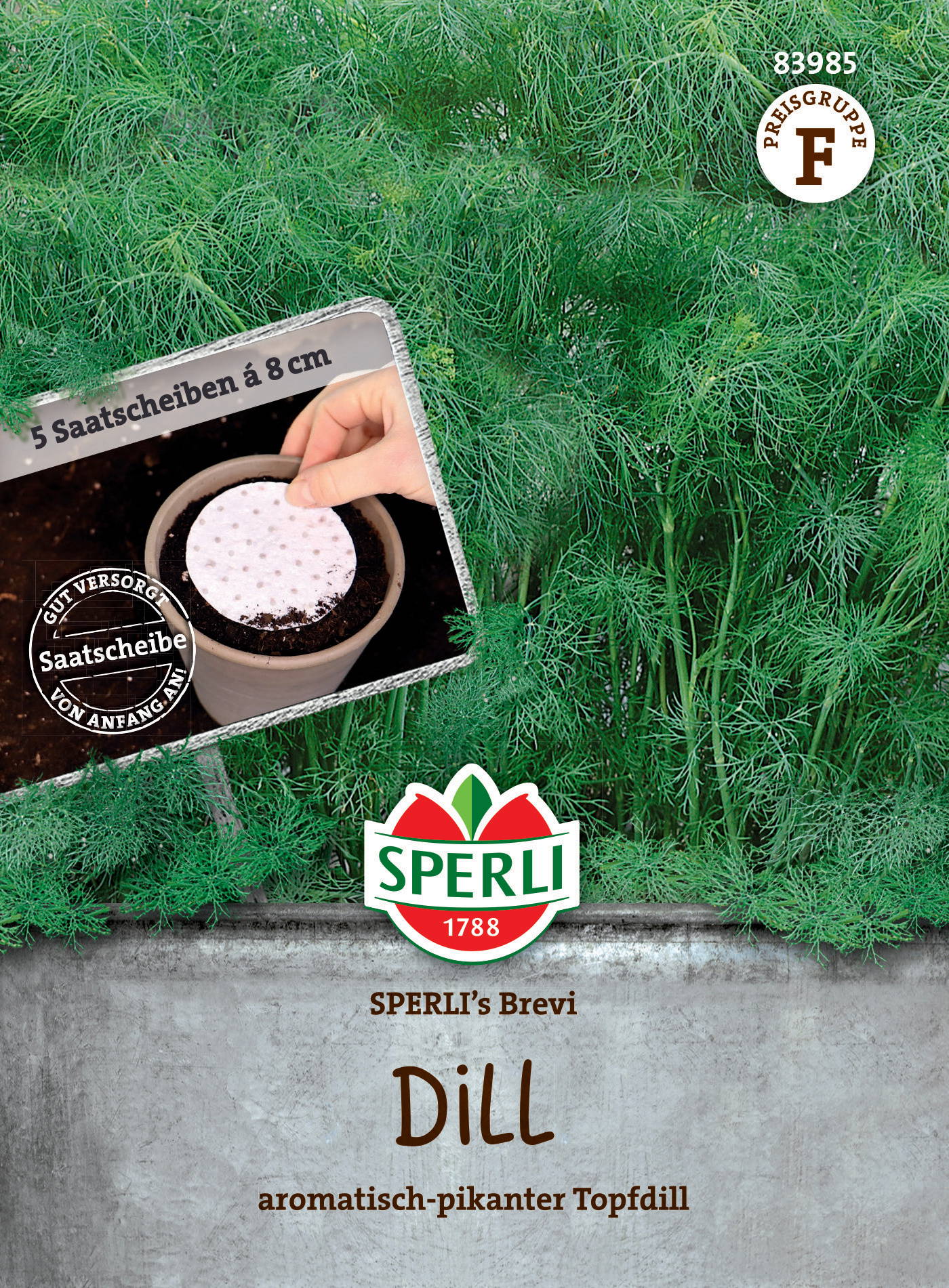 Dillsamen SPERLI's Brevi, Saatscheibe