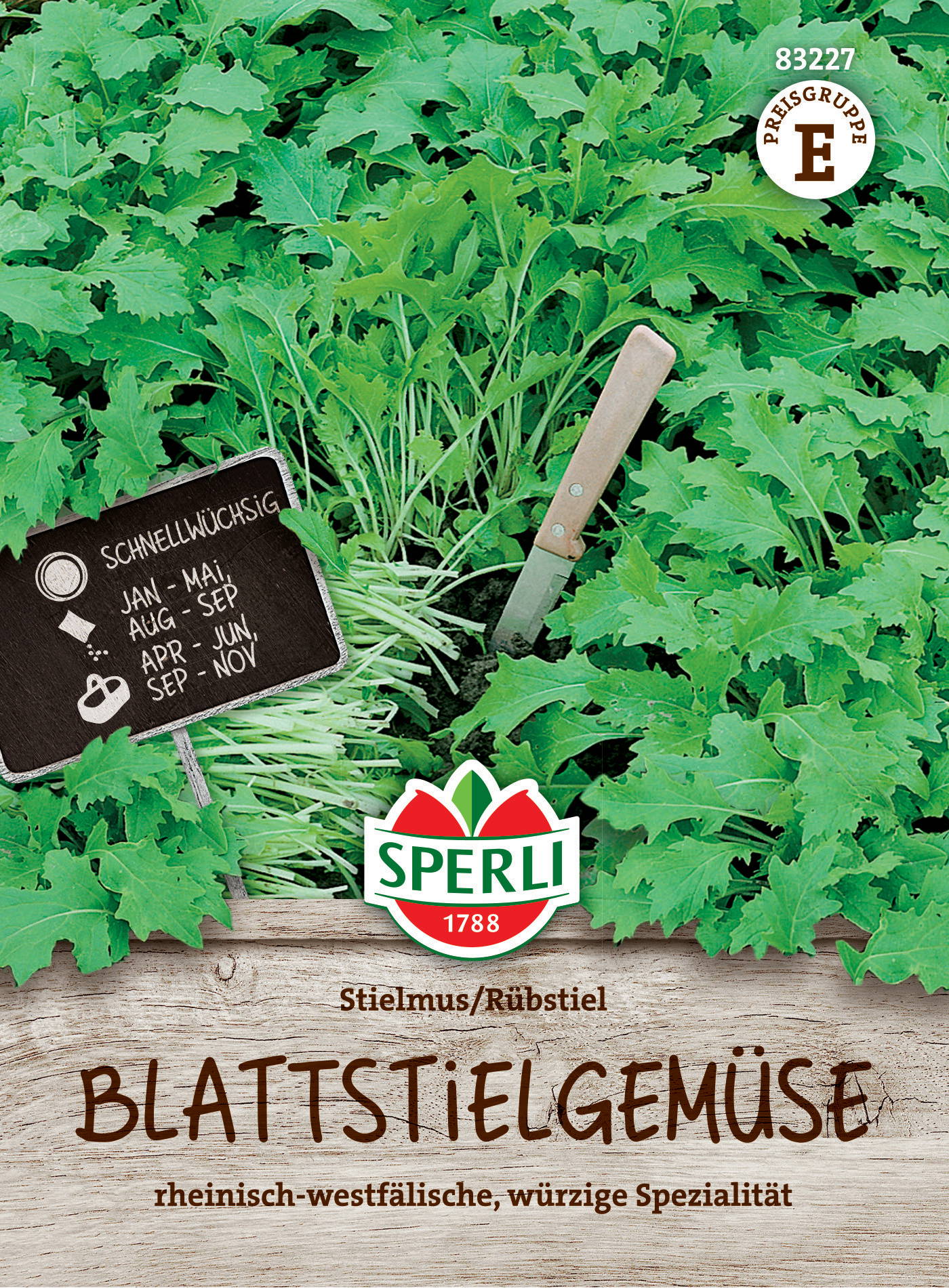 Blattstielgemüsesamen Stielmus/Rübstiel