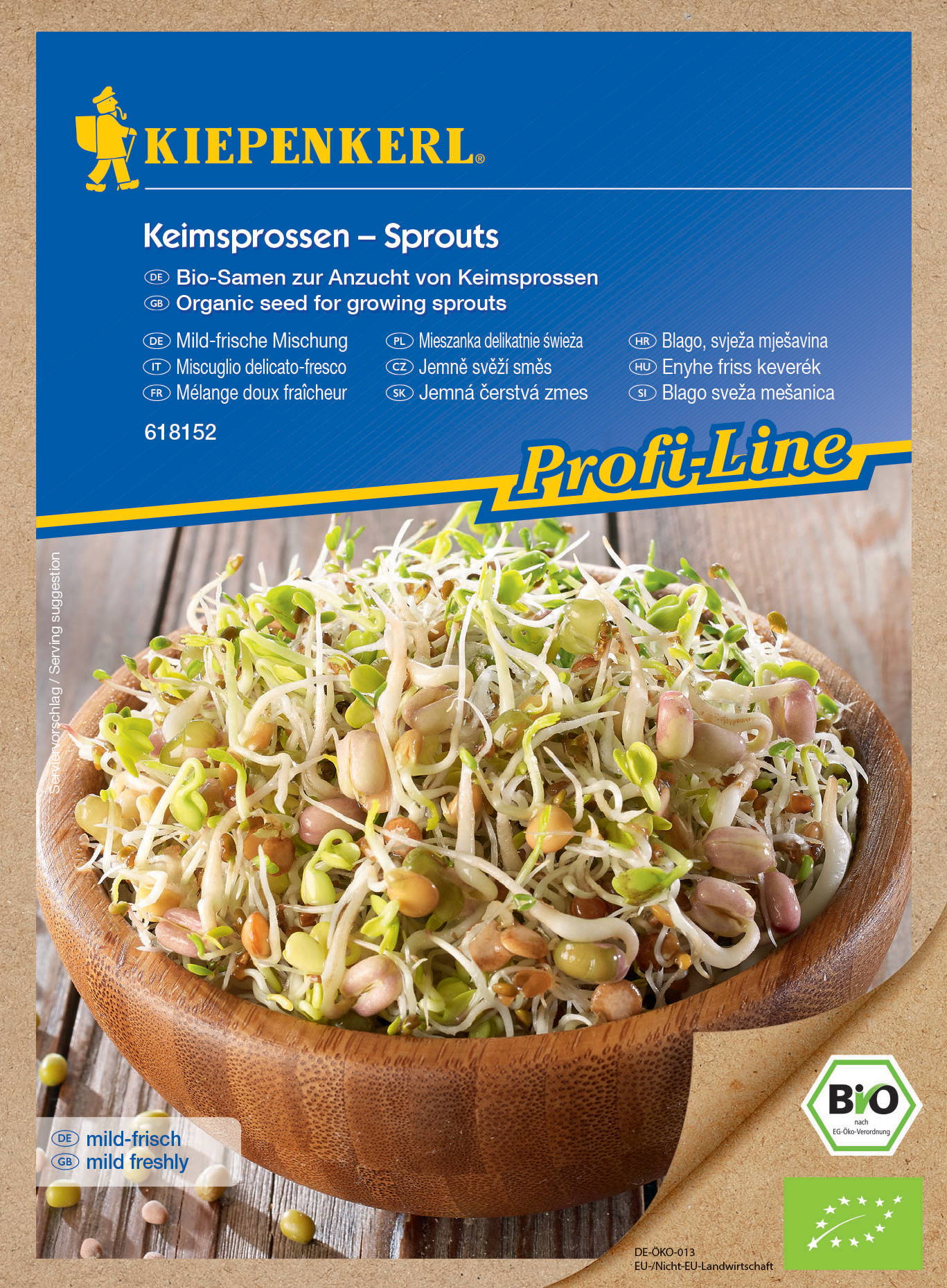 BIO Keimsprossen-Saat Mild-frische Mischung