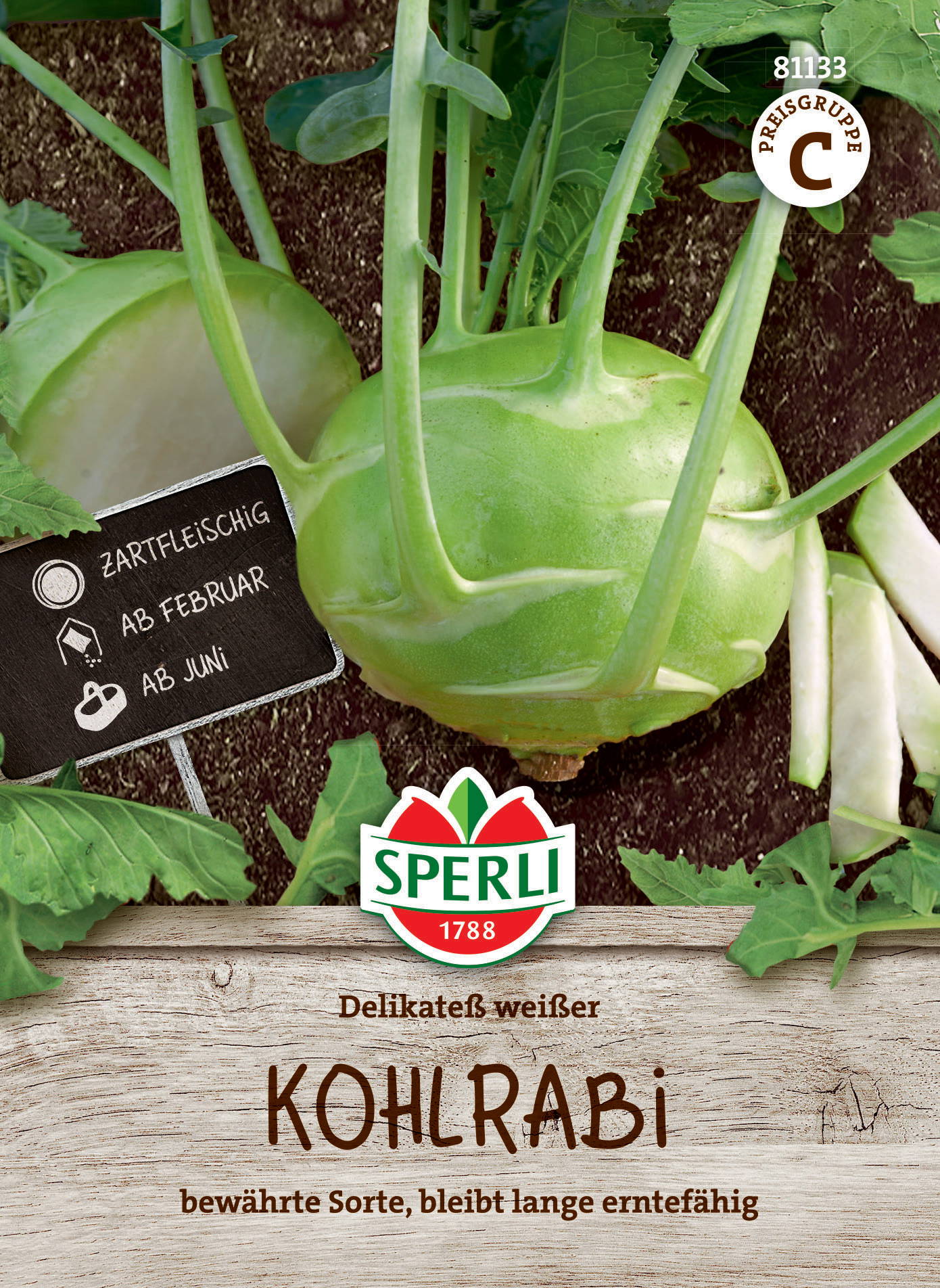 Kohlrabisamen Delikateß weißer