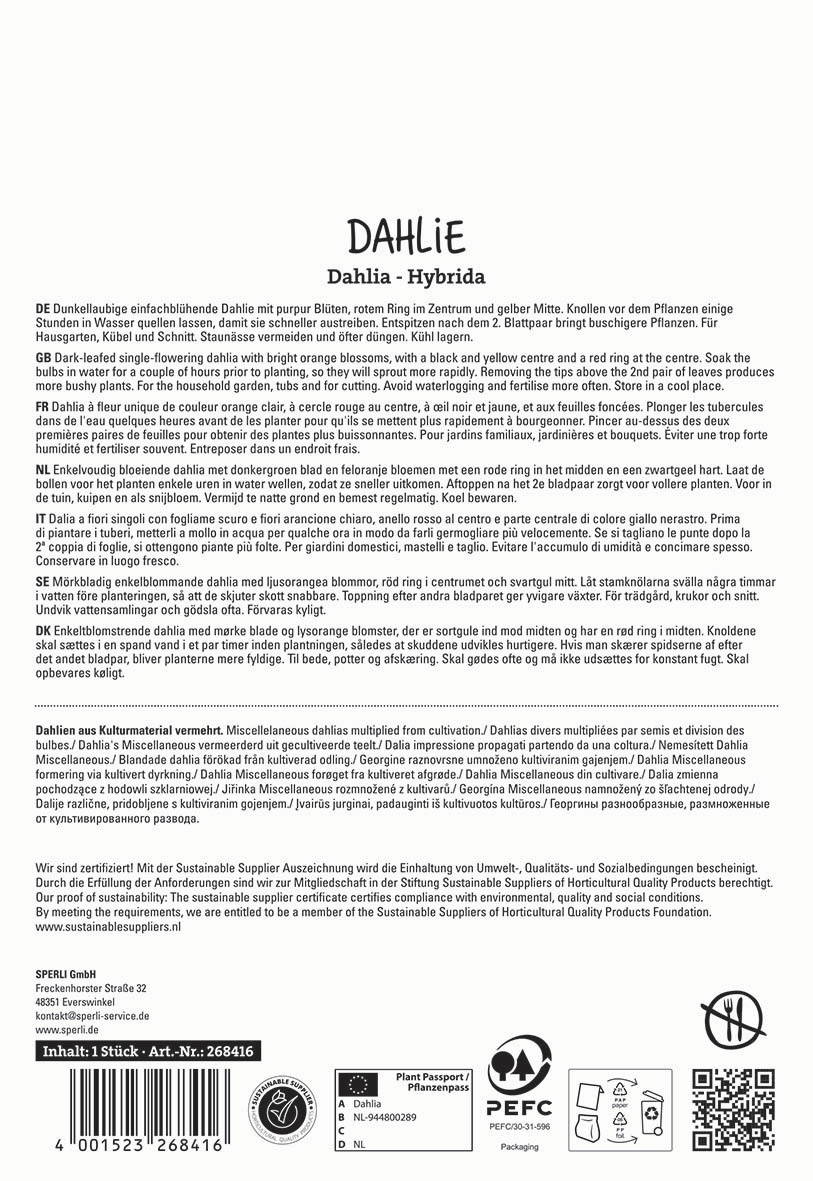 Beschreibung der Verpackungsrückseite mit Text, Logos, Barcode und Zertifizierungszeichen.