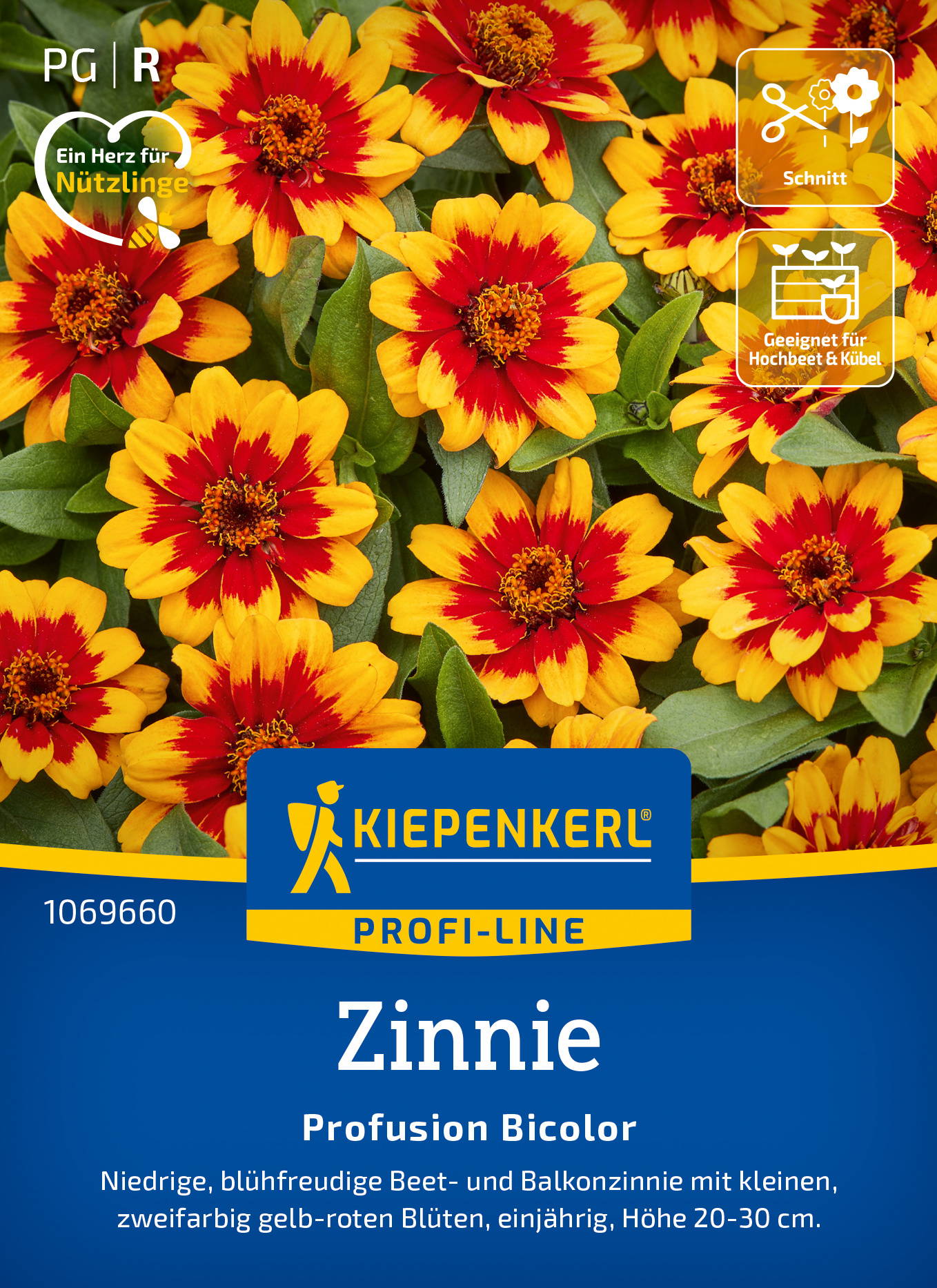 Zinniensamen Profusion Bicolor