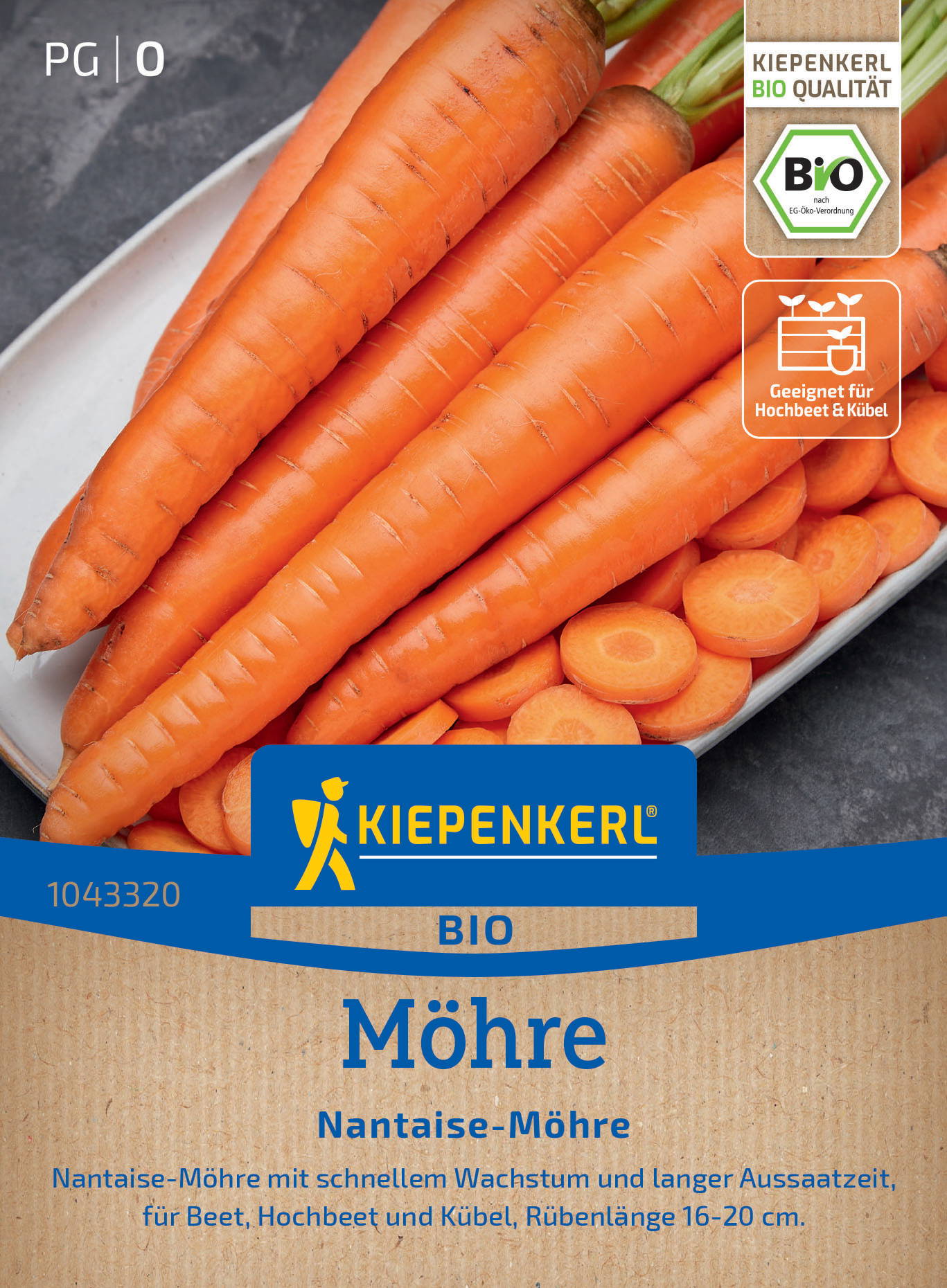 BIO Möhrensamen Nantaise-Möhre, F1