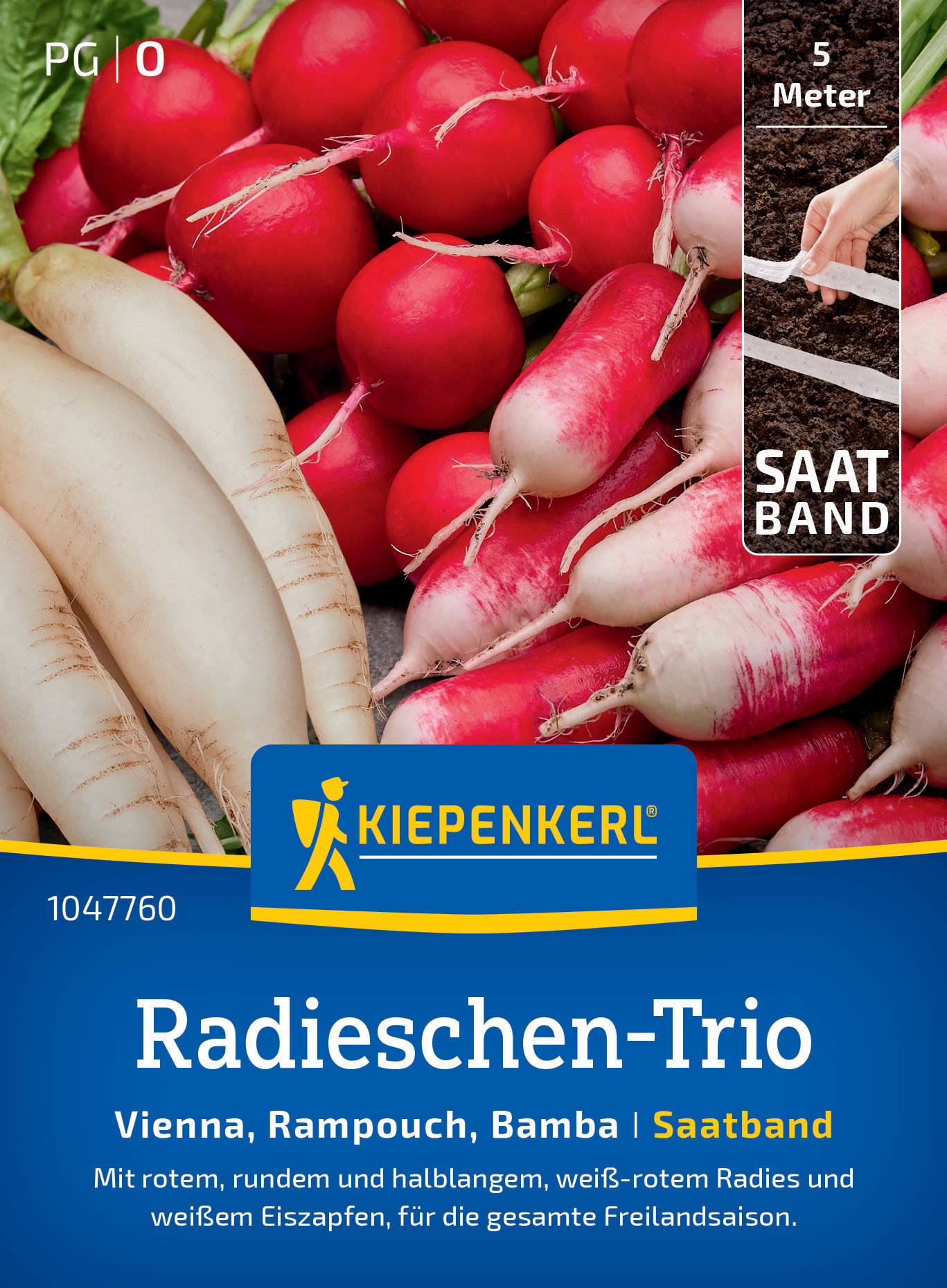Radieschensamen-Trio Vienna, Rampouch, Bamba, Saatband 