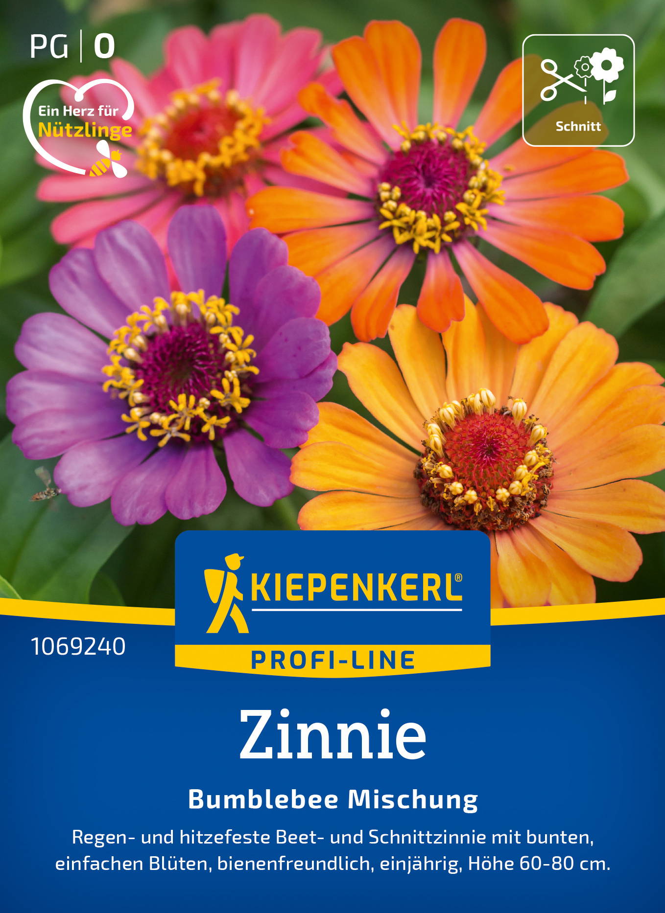 Zinniensamen Bumblebee Mischung
