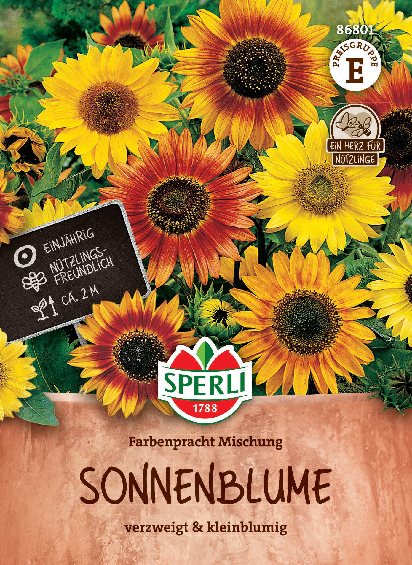 Sonnenblumensamen Farbenpracht Mischung