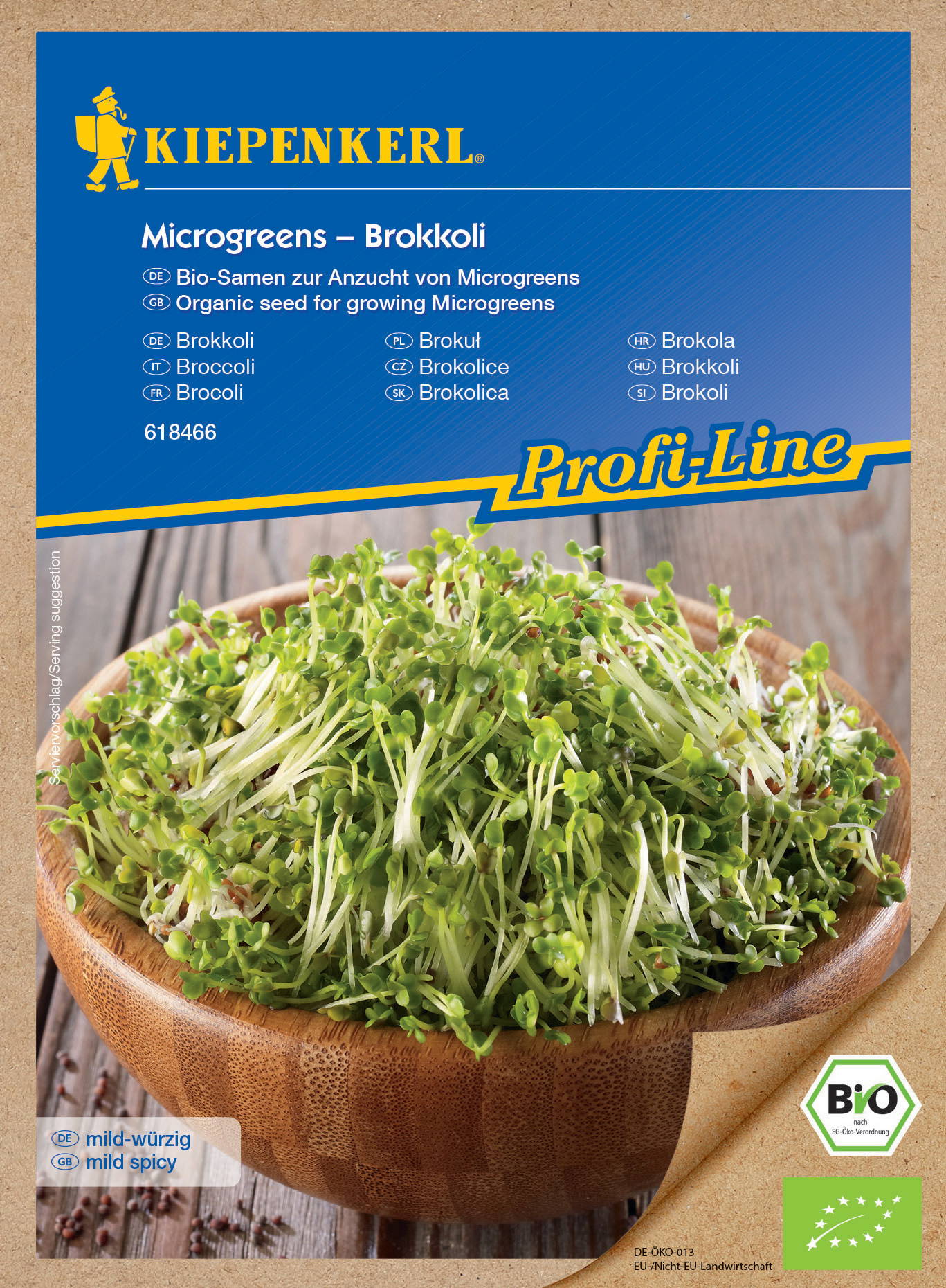 BIO Microgreen-Saat Brokkolisamen