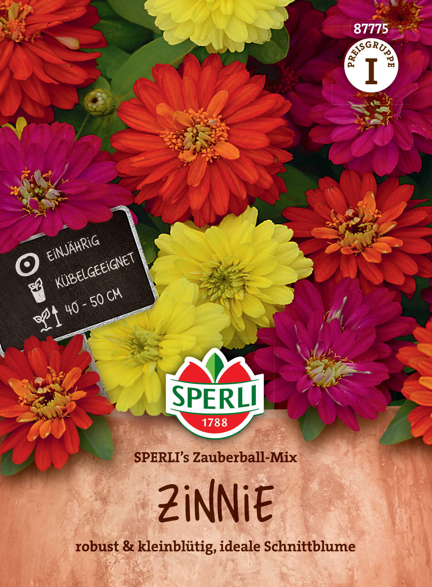 Zinniensamen SPERLI's Zauberball-Mix