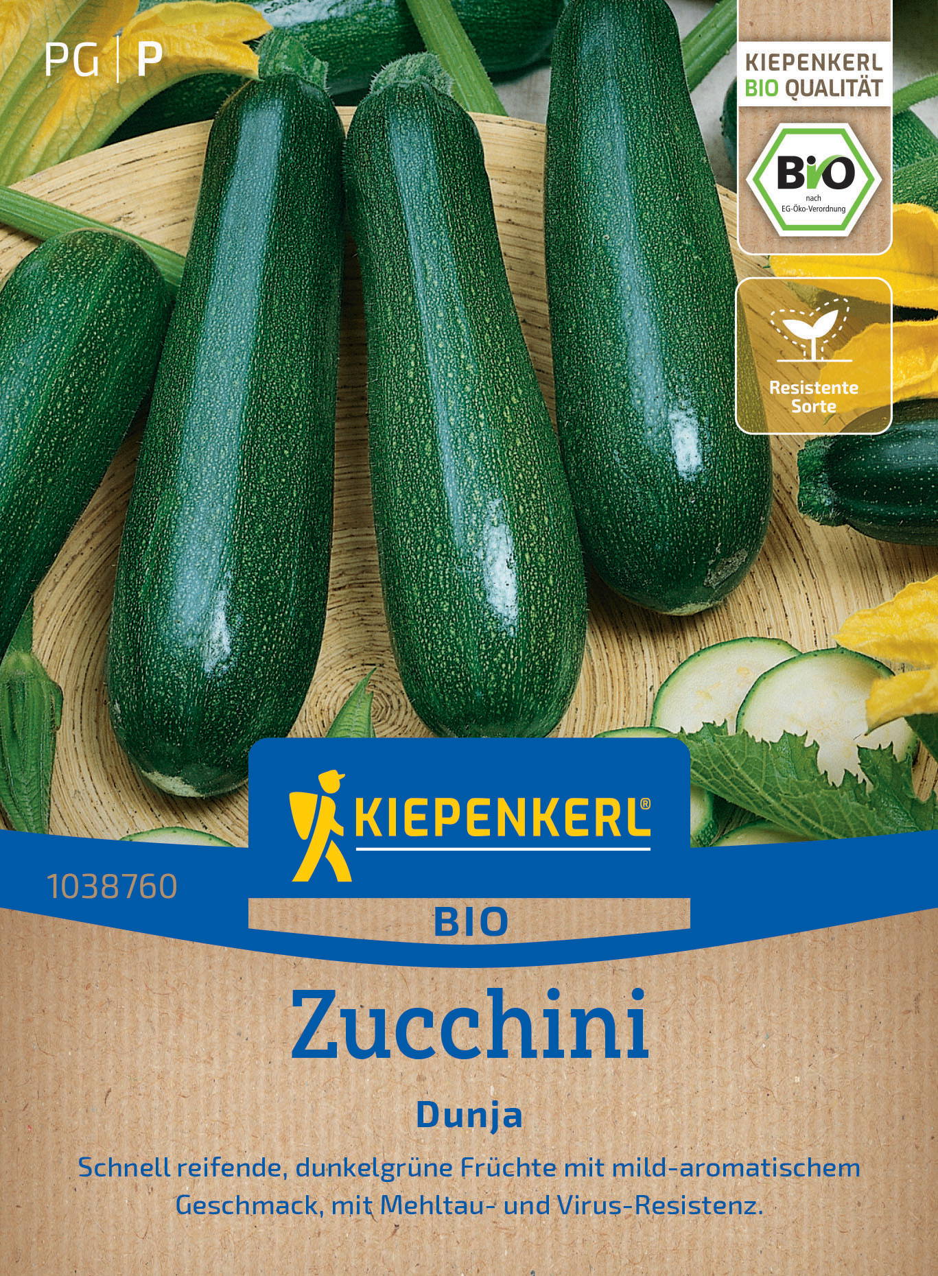 BIO Zucchinisamen Dunja, F1